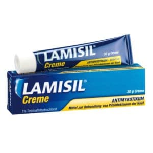 Lamisil creme wirkt gegen verschiedene Pilze, unter anderem am Fuß.