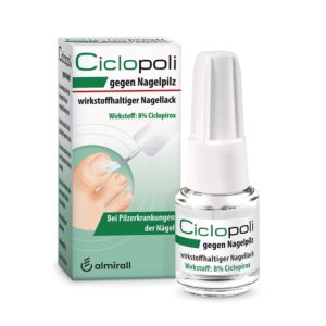 Ciclopoli ist ein Nagellack undhilft effektiv gegen Nagelpilz